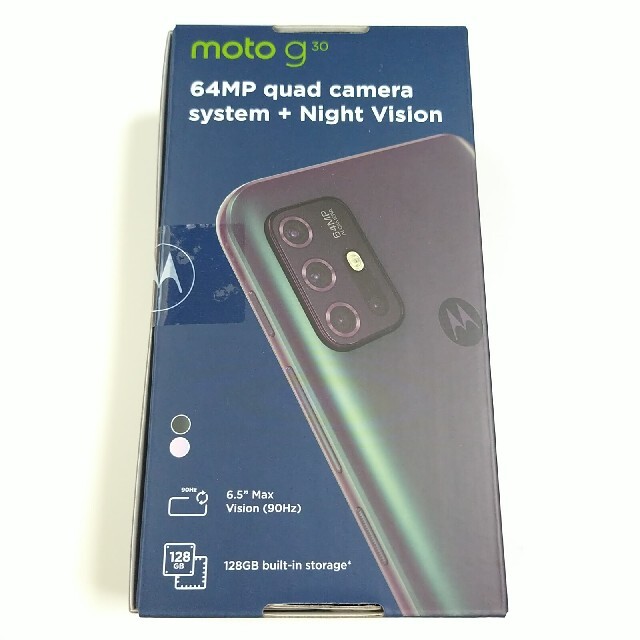 新品未開封 モトローラ moto g30 ダークパール