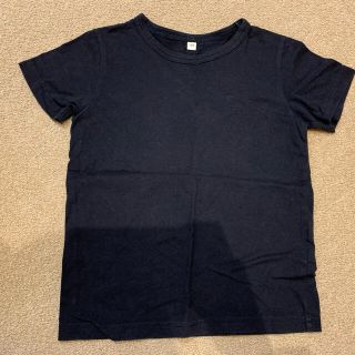 ムジルシリョウヒン(MUJI (無印良品))の無印良品MUJI⭐️110cm。ネイビーカラーTシャツ。USED(Tシャツ/カットソー)