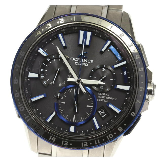 CASIO】カシオ オシアナス マンタ デイト OCW-G1200-1AJF ソーラー電波