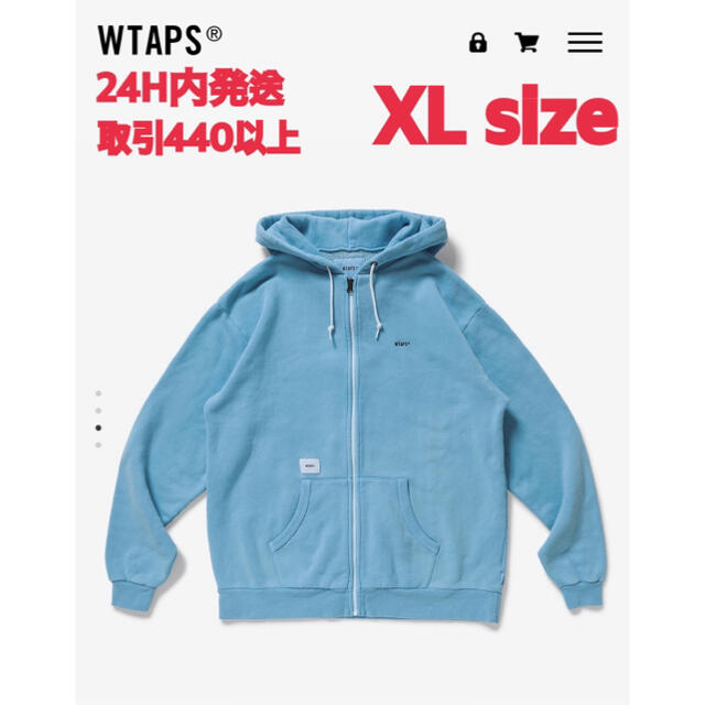 21SS WTAPS FLAT HOODED BLUE XLサイズ