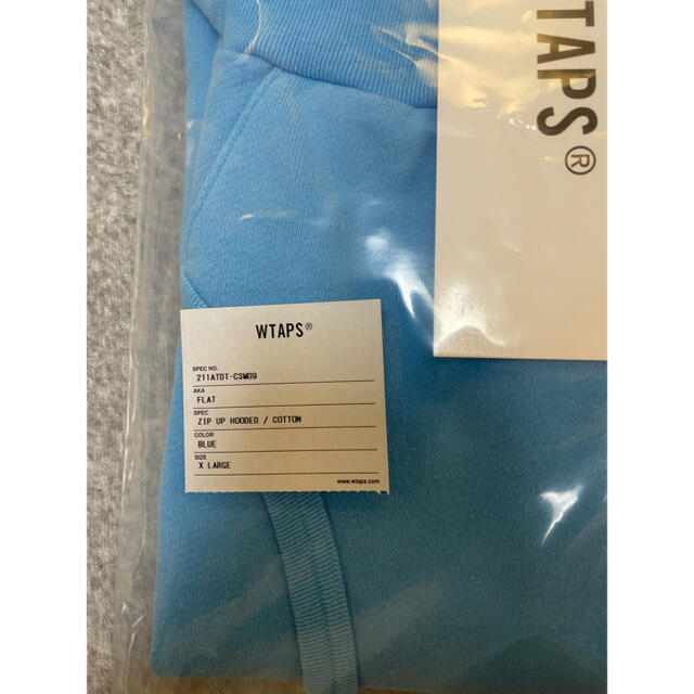 W)taps(ダブルタップス)の21SS WTAPS FLAT HOODED BLUE XLサイズ メンズのトップス(パーカー)の商品写真