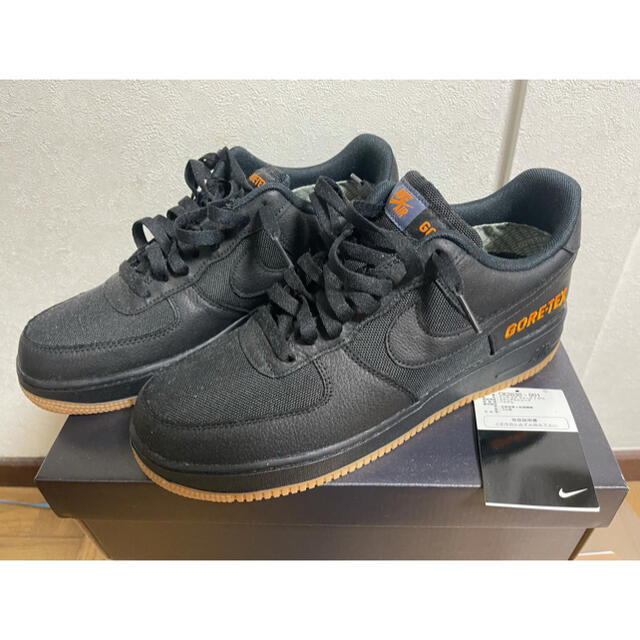 NIKE AIR FORCE1 LOW GORE-TEX BLACK 28cm