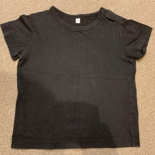 ムジルシリョウヒン(MUJI (無印良品))の無印良品MUJI⭐️90cm。チャコールカラーTシャツ。USED(Tシャツ/カットソー)