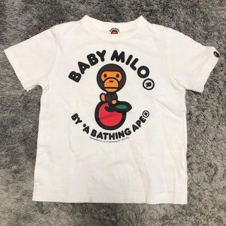 アベイシングエイプ(A BATHING APE)のyunpi様専用　A BATHING APE キッズ　Tシャツ　110cm 白(Tシャツ/カットソー)