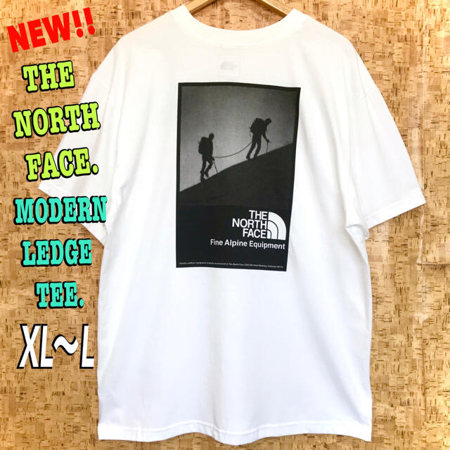 THE NORTH FACE(ザノースフェイス)のスポンジボブさん専用♪ ノースフェイス モダンレッジ Tシャツ 白 XL ~ L メンズのトップス(Tシャツ/カットソー(半袖/袖なし))の商品写真