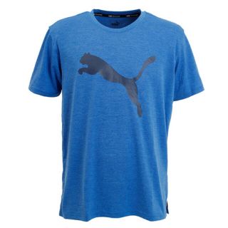 プーマ(PUMA)のプーマ PUMA トレーニング半袖Tシャツ プーマヘザーキャット青 メンズS新品(Tシャツ/カットソー(半袖/袖なし))