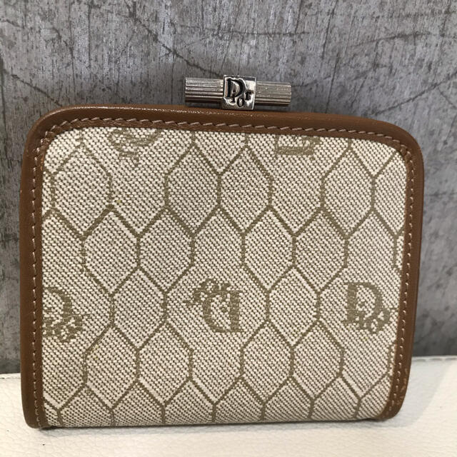 Christian Dior(クリスチャンディオール)のDior クリスチャン ディオール トロッター柄 財布 がま口小銭入 極美品☆ レディースのファッション小物(コインケース)の商品写真