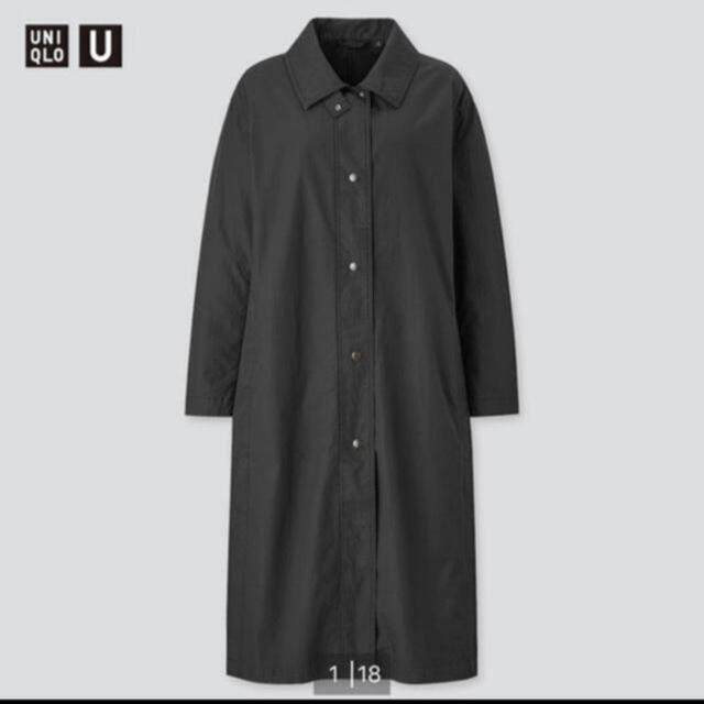 UNIQLO ユニクロ　 ライトロングコート　ブラック　m