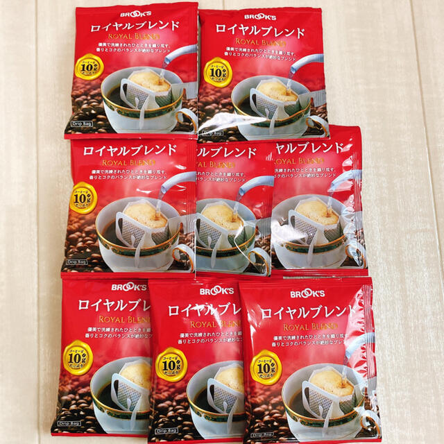 Brooks(ブルックス)のブルックスコーヒーロイヤルブレンド8袋 食品/飲料/酒の飲料(コーヒー)の商品写真