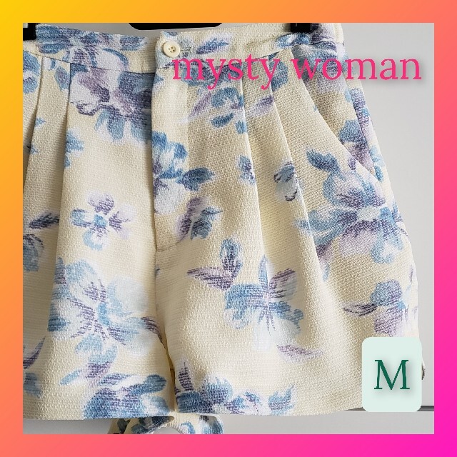 mysty woman(ミスティウーマン)の★売り尽くし★mysty woman♡花柄ショートパンツ ルームウェアにも レディースのパンツ(ショートパンツ)の商品写真