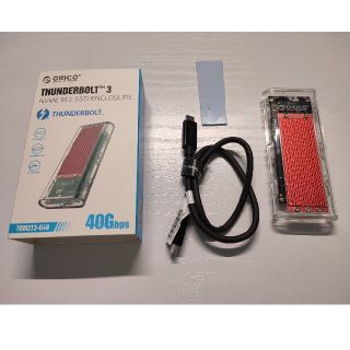 ORICO Thunderbolt3 NVME M.2 SSDケース40Ghps - PC周辺機器