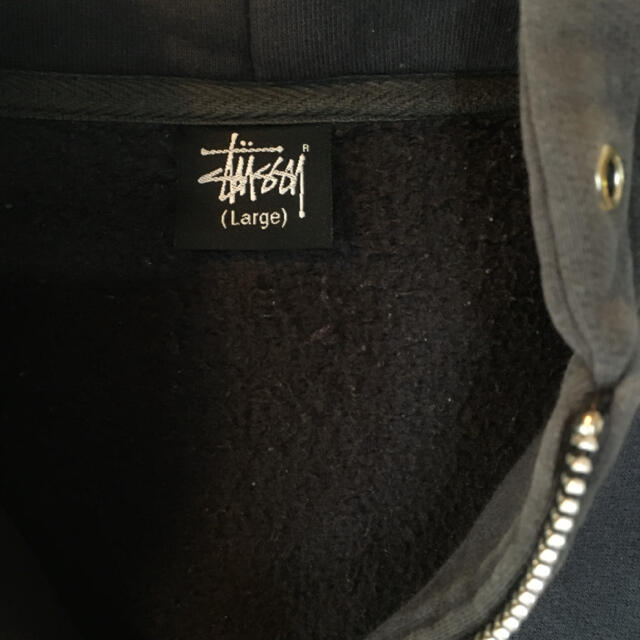 STUSSY(ステューシー)のステューシー STUSSY グレー系 ジップパーカー スウェット パーカー L メンズのトップス(パーカー)の商品写真