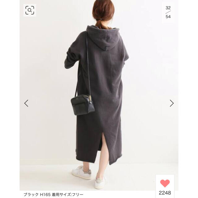 IENA(イエナ)のIENA CHAMPION*IENA 別注 SWEAT HOODED ワンピース レディースのワンピース(ロングワンピース/マキシワンピース)の商品写真