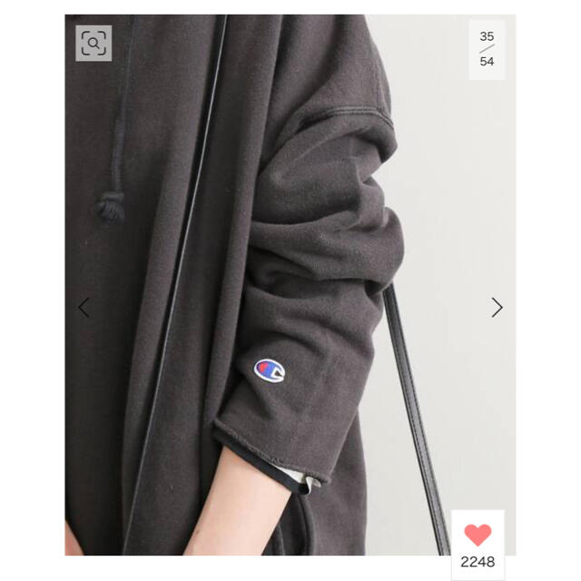 IENA(イエナ)のIENA CHAMPION*IENA 別注 SWEAT HOODED ワンピース レディースのワンピース(ロングワンピース/マキシワンピース)の商品写真