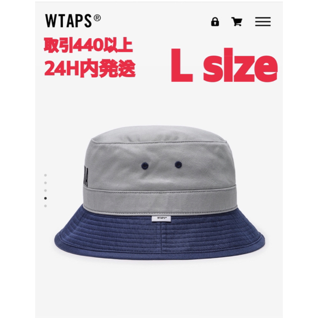 21SS WTAPS BUCKET 02 NAVY Lサイズ