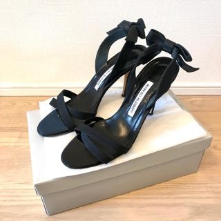 マノロブラニク(MANOLO BLAHNIK)の★美品★マノロ•ブラニク ストラップ サンダル 38(サンダル)