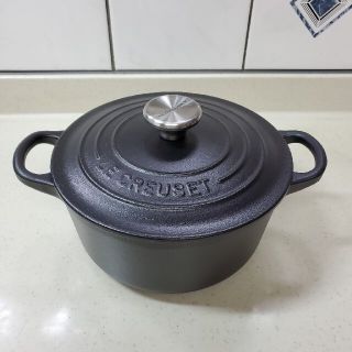 ルクルーゼ(LE CREUSET)の（asa様専用）ル・クルーゼ  ココット・ロンド 16cm マットブラック(鍋/フライパン)