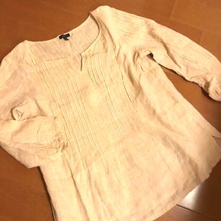 タルボット(TALBOTS)の大きなサイズ　タルボット 麻チュニック　Ｍ〜L(チュニック)