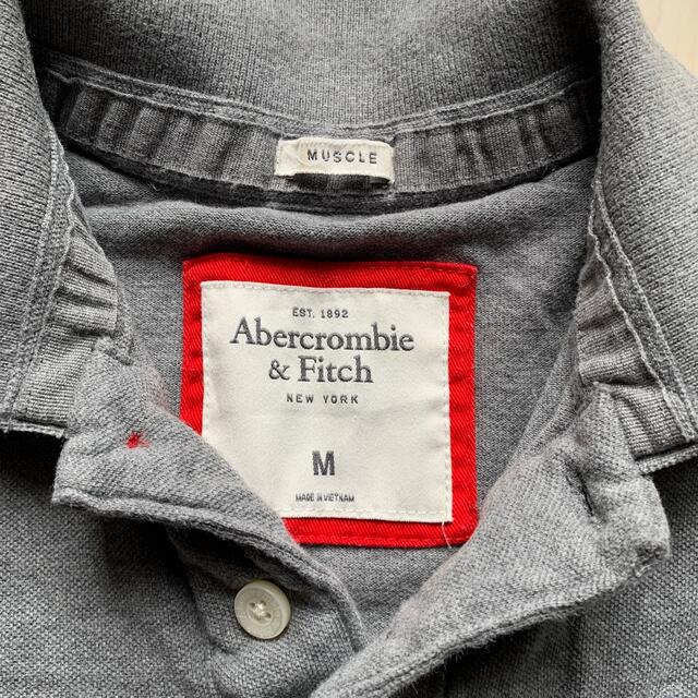 Abercrombie&Fitch(アバクロンビーアンドフィッチ)のアバクロ　ポロシャツ　メンズＭ メンズのトップス(ポロシャツ)の商品写真