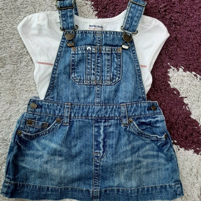 はるかさんbabygapスカート　マリ・クレールシャツセット キッズ/ベビー/マタニティのベビー服(~85cm)(スカート)の商品写真