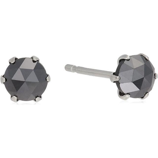 【新品未使用】 ピアス ブラックダイヤモンド(計0.5ct) PT900045センチメートル