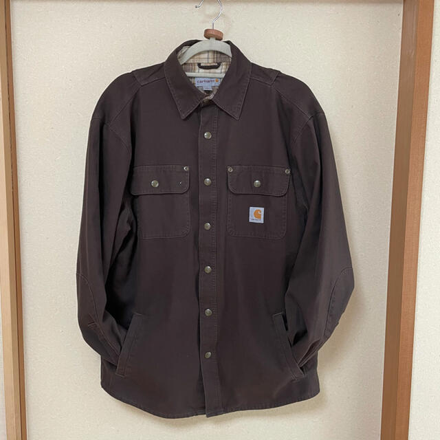 carhartt(カーハート)のCarhartt カーハート　大人気ワークシャツジャケット　ブラウン メンズのジャケット/アウター(その他)の商品写真