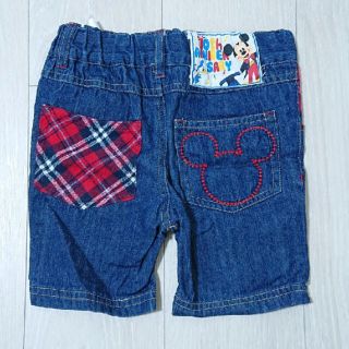 ディズニー(Disney)のキッズ 95 ハーフパンツ ジーンズ ディズニー ミッキー(パンツ/スパッツ)