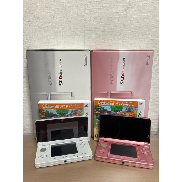 Nintendo 3DS アイスホワイト/ミスティピンク とびだせどうぶつの森