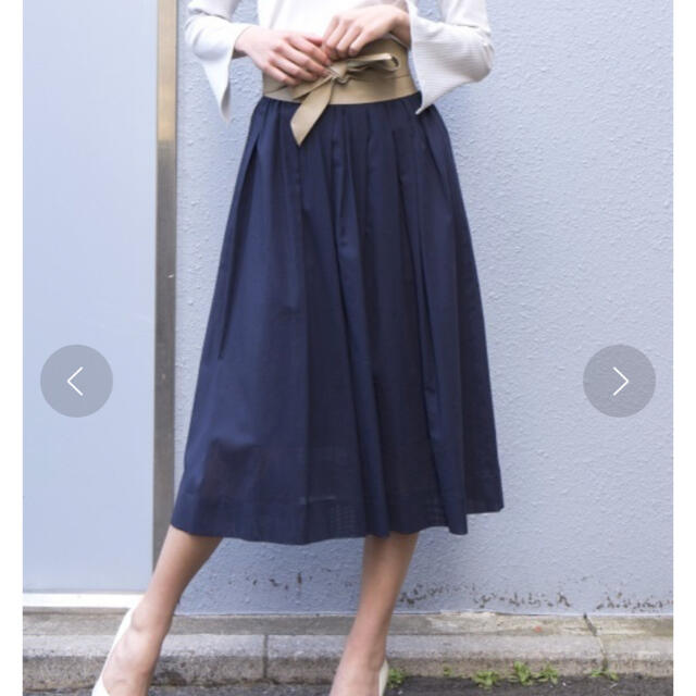 TONALトーナル　ボイルギャザースカート レディースのスカート(ひざ丈スカート)の商品写真