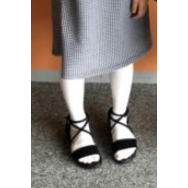 ストラップサンダル 女の子 20.5cm ブラック キッズ/ベビー/マタニティのキッズ靴/シューズ(15cm~)(サンダル)の商品写真