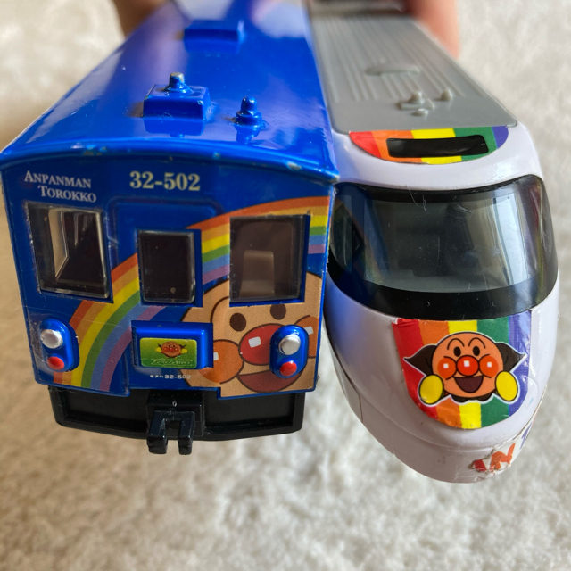 アンパンマン　列車　トロッコ キッズ/ベビー/マタニティのおもちゃ(電車のおもちゃ/車)の商品写真