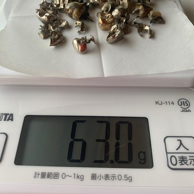 金パラ　除去冠　63g ハンドメイドの素材/材料(各種パーツ)の商品写真