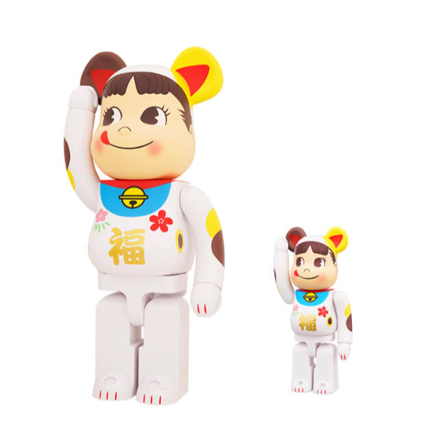 BE@RBRICK ベアブリック 招き猫 ペコちゃん 福 100％＆400％ - その他