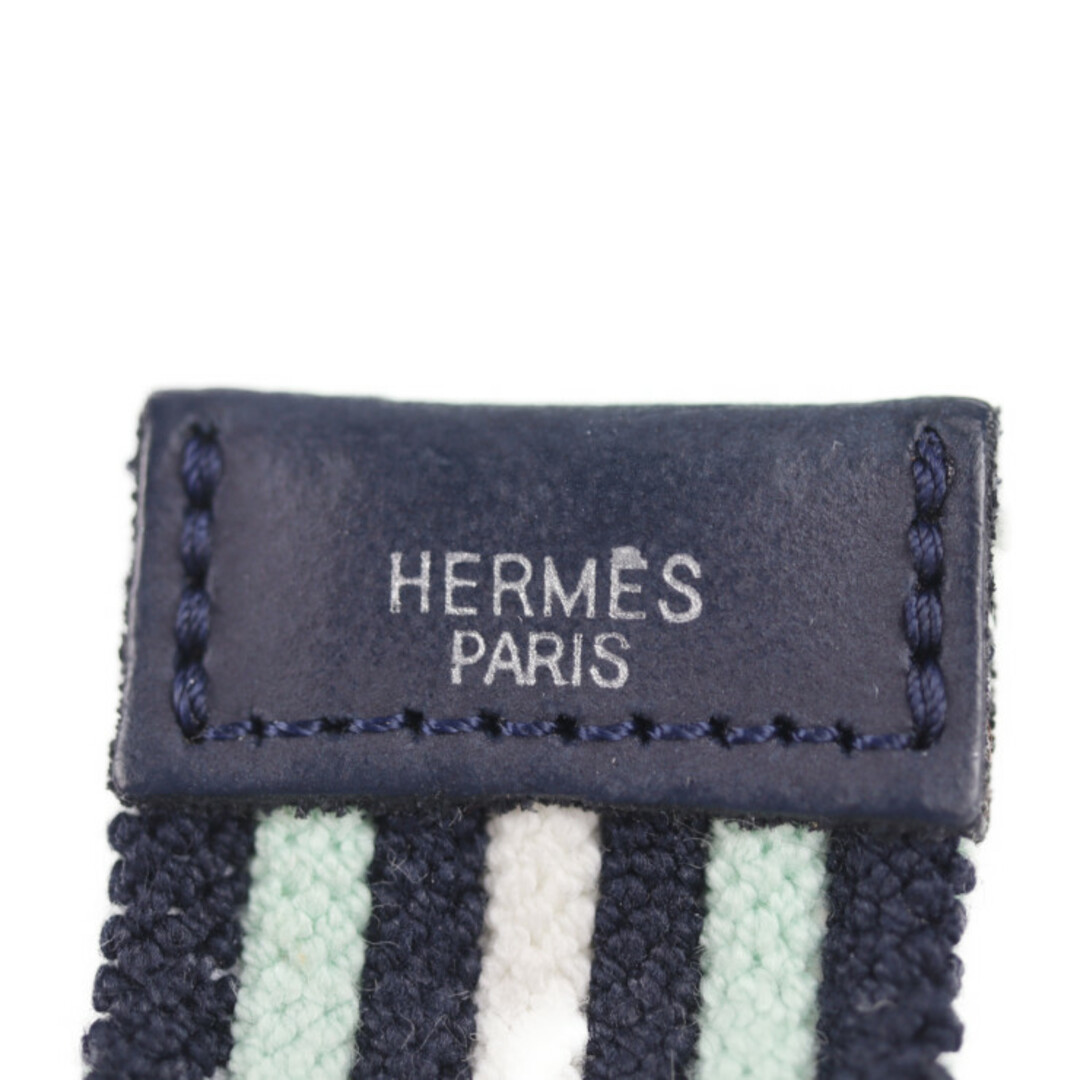 Hermes - HERMES エルメス Hロゴ ベルト コットン ポリエステル ゴム