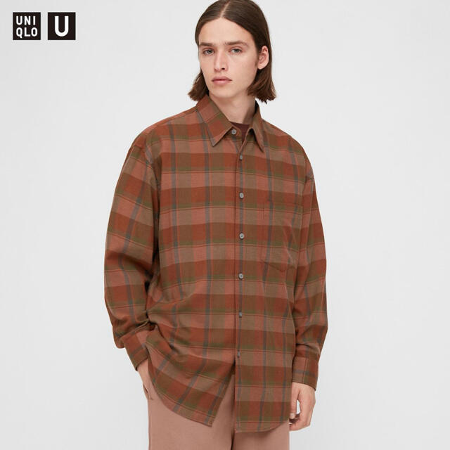 UNIQLO(ユニクロ)のuniqlo u ライトフランネルワイドフィットチェックシャツ ルメール メンズのトップス(シャツ)の商品写真