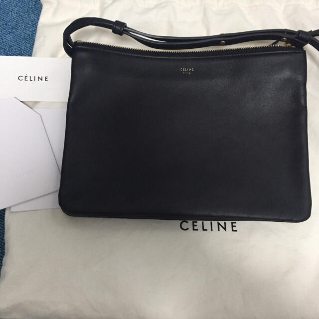 贈り物 セリーヌ - celine トリオ 美品 ラージ ショルダーバッグ