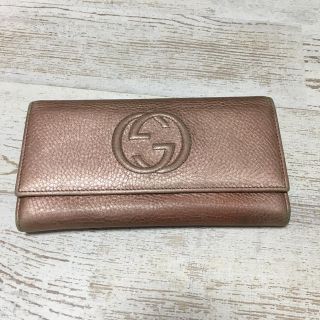 グッチ(Gucci)のグッチ GUCCI 長財布 ピンクゴールド(財布)