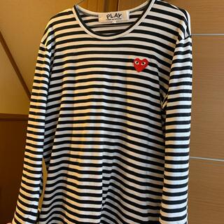 コムデギャルソン(COMME des GARCONS)のギャルソン プレイ ボーダーtシャツ(Tシャツ/カットソー(七分/長袖))