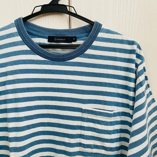 RAGEBLUE(レイジブルー)のRAGEBLUE サーフ系ボーダーTシャツ メンズのトップス(Tシャツ/カットソー(半袖/袖なし))の商品写真