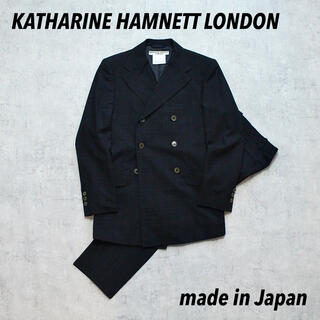 キャサリンハムネット(KATHARINE HAMNETT)のKATHARINE HAMNETT キャサリンハムネット 日本製 ダブルスーツ(セットアップ)