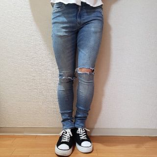 エイチアンドエム(H&M)のsuper skinny denim スーパースキニーデニム(デニム/ジーンズ)