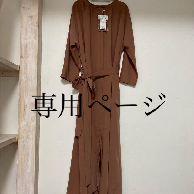 新品★タグ付き★UR★ロングワンピース★ウエストマーク★ロングシャツ★