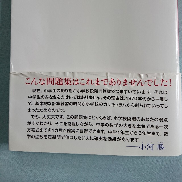 小河式プリント中学数学基礎篇 中１～中３ 改訂新版 エンタメ/ホビーの本(語学/参考書)の商品写真