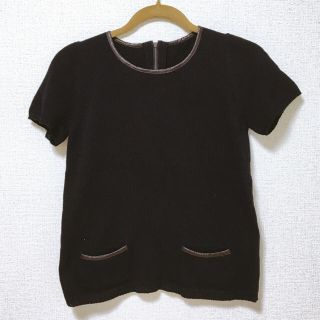 ユナイテッドアローズグリーンレーベルリラクシング(UNITED ARROWS green label relaxing)の半袖ニット♡ネイビー(ニット/セーター)