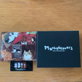 マンハッタナーズ(Manhattaner's)のManhattaner’s レザー財布　猫　二つ折り(財布)