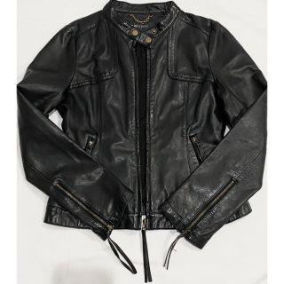 ブラックバイマウジー(BLACK by moussy)のレザージャケット ライダースジャケット　本革　レディース　moussy(ライダースジャケット)