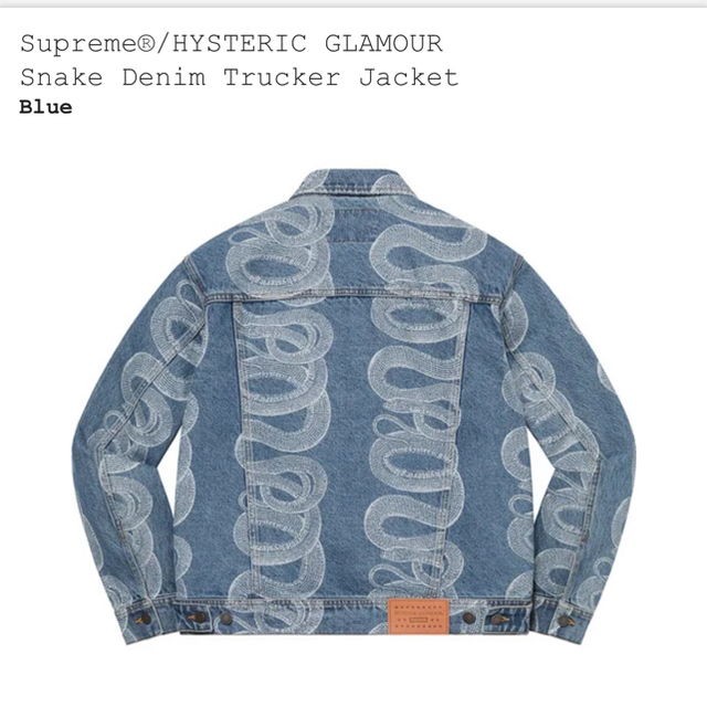 Supreme(シュプリーム)のSupreme Snake Denim Trucker Jacket メンズのジャケット/アウター(Gジャン/デニムジャケット)の商品写真