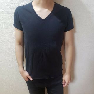 ダブルジェーケー(wjk)のwjk   cut-off V-neck C/S S/S 【送料無料】　Sサイズ(Tシャツ/カットソー(半袖/袖なし))