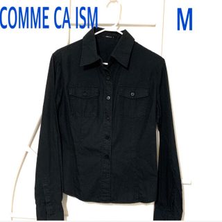 コムサイズム(COMME CA ISM)の◆美品◇COMME CA ISM◆黒シャツ◇M◆クリーニング済(シャツ/ブラウス(長袖/七分))