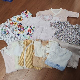 ベベ(BeBe)の女の子用ロンパースまとめ売り☆10枚セット☆50～70☆BeBe等ブランドもの (ロンパース)